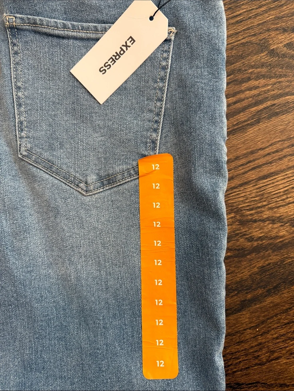Express Light Blue woman’s bootleg Jeans - Classic Straight Fit size 12